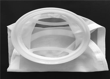 中国 ロジンの出版物機械のためのカスタマイズされた形ミクロンのナイロン網のフィルター・バッグ白い色 サプライヤー